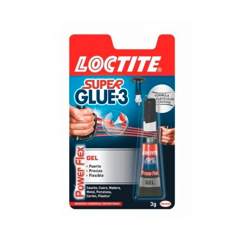 Pegamento Instantaneo Cianocrilato Loctite Super Glue-3 Power Gel 3Gr