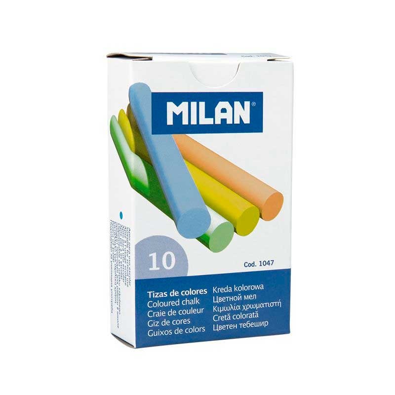Tizas de Colores Milan 10Uds