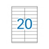 Etiquetas Adhesivas Blancas 105x29mm