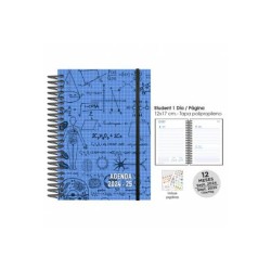 Agenda Escolar 24 25 Senfort Maths Agendas Vista Dia Pagina Modelo Agendas Escolares Azul Meses Agenda 12 Meses Agenda Lenguaje Español Tamaño Agenda 12x17 Cms