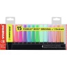 Subrayador Stabilo Boss Fluorescente Pastel Estuche 15 Colores