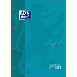 Hojas de Recambio Folio Aqua Cuadricula 5x5 Oxford 90 grs 100 Hojas