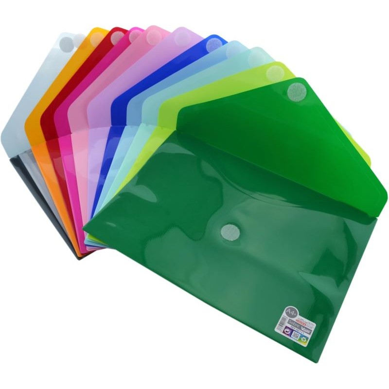 Sobre Plástico A4+ Cierre Velcro Color Line