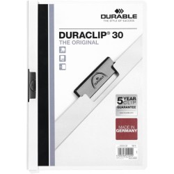 Carpeta Duraclip Blanca 30 Hojas