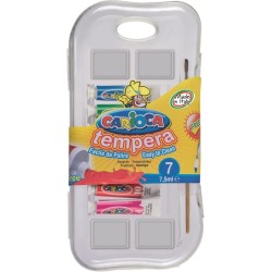 Temperas Solidas Carioca Estuche 7x7,5Ml Pincel