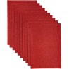 Goma Eva Adhesiva Purpurina Rojo 60x40