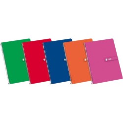 Cuaderno Folio Tapa Dura Rayado 60grs 80Hojas Cuadernos Presentación Rayas Cuadernos Acabado  Espiral Cuadernos Tipo de Tapa Tapa Dura  Cuadernos Tamaño Folio 