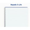 Cuaderno Folio Tapa Dura Rayado 60grs 80Hojas