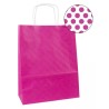 Bolsa Kraft Fucsia 25x11x31 Unidad