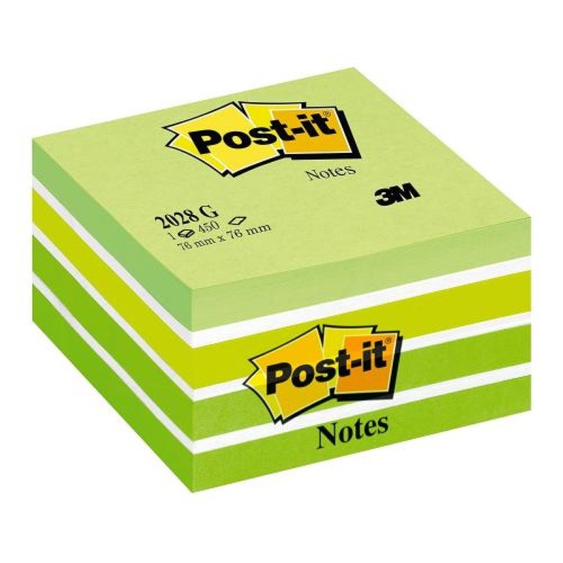 Post-It Notas Adhesivas Verde Pastel 450 Hojas Pastel 76x76mm 450 Hojas