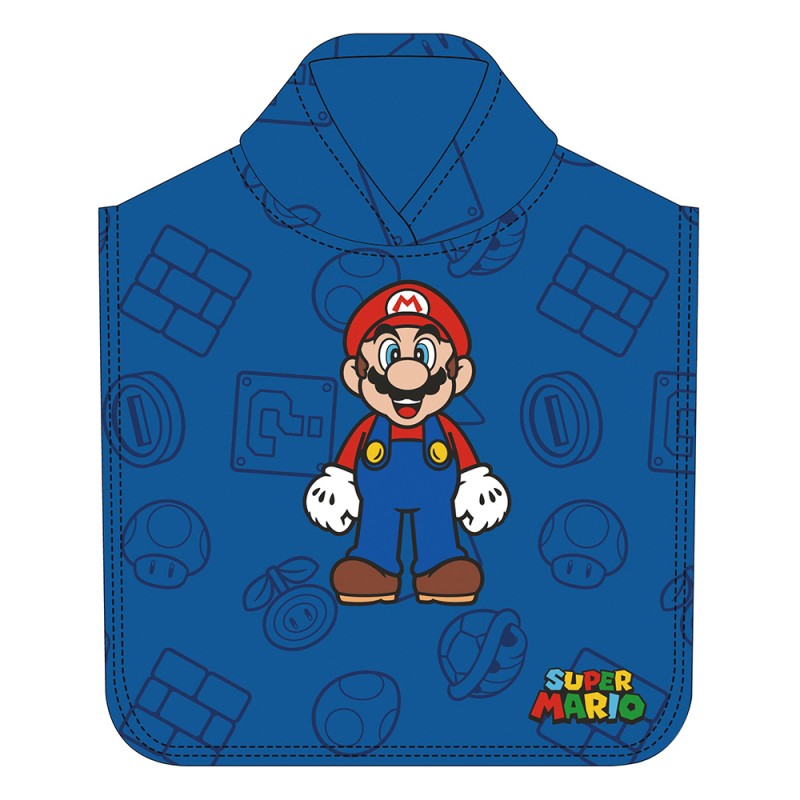 Poncho De Microfibra Super Mario