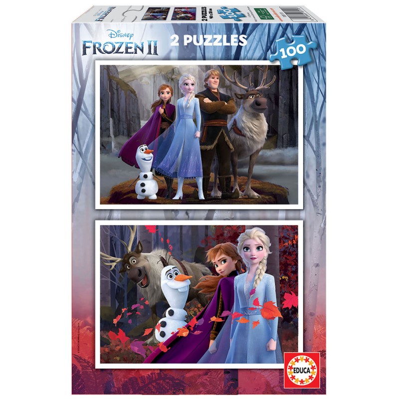 2 Puzzles De 100 Piezas Frozen "Believe"