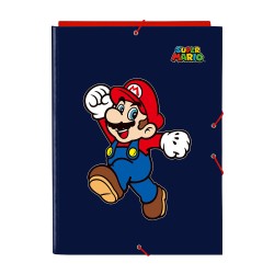 Carpeta Folio 3 Solapas Super Mario "World"