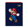 Carpeta Folio 3 Solapas Super Mario "World"