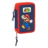 Plumier Doble Pequeño  28 Pcs Super Mario "World"