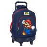 Mochila Grande  Con Ruedas  Compact Extraible Super Mario "World"