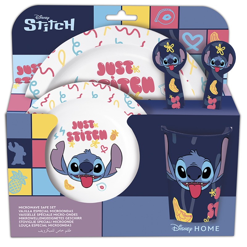 Set Micro Kids 5 Piezas En Estuche Stitch "Sweet"