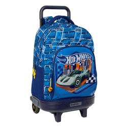 Mochila Grande  Con Ruedas  Compact Extraible Hot Wheels "Sonny"