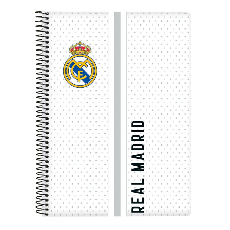 Libreta Cuarto 80 H. Tapas Duras Real Madrid 1ª Equipación 24/25