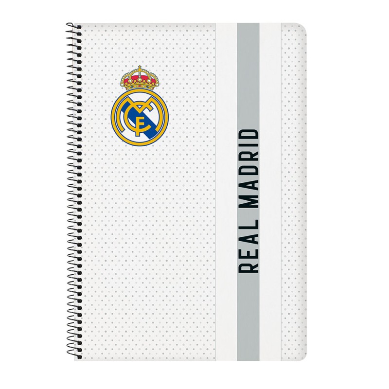 Libreta Folio 80 H. Tapas Duras Real Madrid 1ª Equipación 24/25