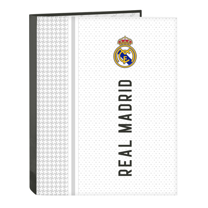 Carpeta Folio 4 Anillas Mixtas Real Madrid 1ª Equipación 24/25