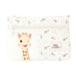 Estuche Grande  2 Cremalleras Sophie La Girafe Honey