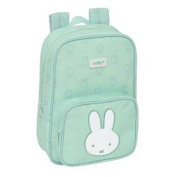 Mochila Infantil Recic Y Repelente Agua Miffy "Menta"