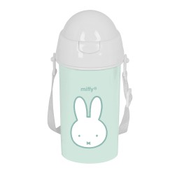 Botella 500Ml Apertura Autom. Con Pajita Miffy "Menta"