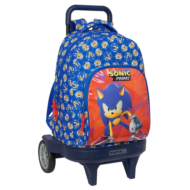 Mochila Grande  Con Ruedas  Compact Evol. Ext. Sonic "Prime"