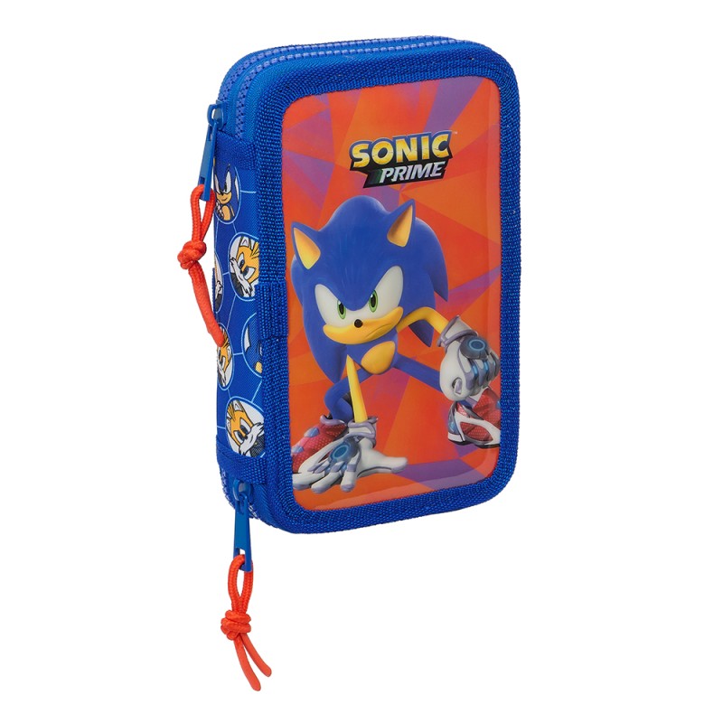 Plumier Doble Pequeño  28 Pcs Sonic "Prime"