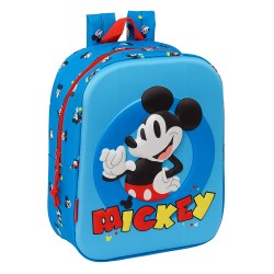 Mochila Guarderia 3D Bolsillo Red Mickey Mouse