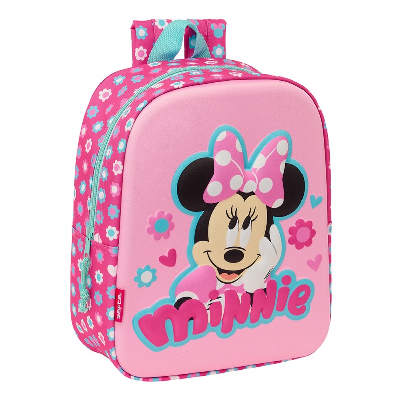 Mochila Guarderia 3D Bolsillo Red Minnie Mouse