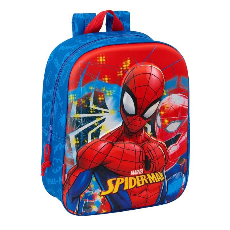 Mochila Guarderia 3D Bolsillo Red Spider-Man