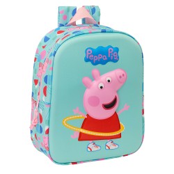 Mochila Guarderia 3D Bolsillo Red Peppa Pig