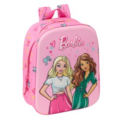 Mochila Guarderia 3D Bolsillo Red Barbie