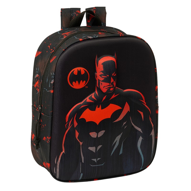 Mochila Guarderia 3D Bolsillo Red Batman