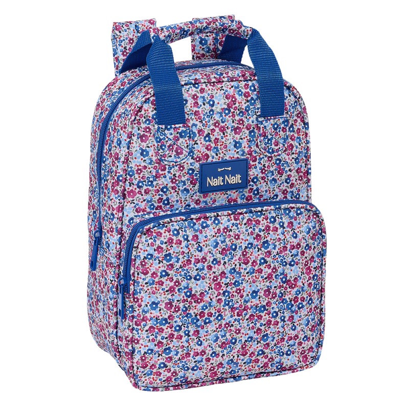 Mochila Infantil Nait Nait "Flores Coimbra Azul"