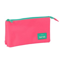 Estuche Triple Nait Nait "Rosa Fluor"