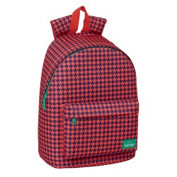 Mochila Grande Ordenador "Pata De Gallo Coral"