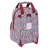 Mochila Infantil Nait Nait "Flores Coimbra Burdeos"