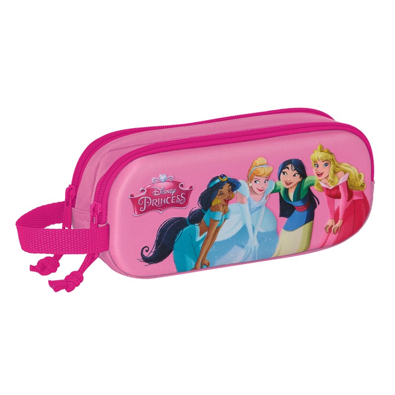 Estuche Doble 3D Princesas Disney