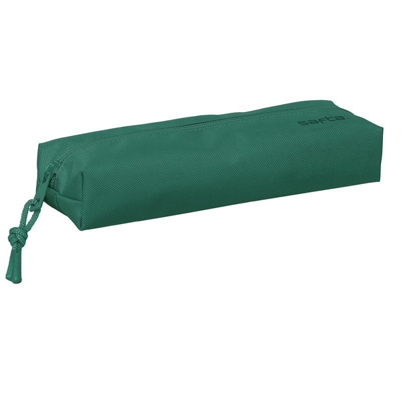 Estuche Rectangular C/Goma Elast. 22Cm Safta "Dark Green"