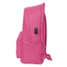 Mochila Doble Para Portatil 15,6"+Usb Munich Basicos "Fucsia"