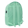 Mochila Doble Para Portatil 15,6"+Usb Munich Basicos "Turquesa"