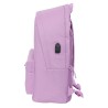 Mochila Doble Para Portatil 15,6"+Usb Munich Basicos "Lila"