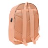 Mochila Doble Para Portatil 15,6"+Usb Munich Basicos "Peach"