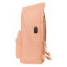 Mochila Doble Para Portatil 15,6"+Usb Munich Basicos "Peach"