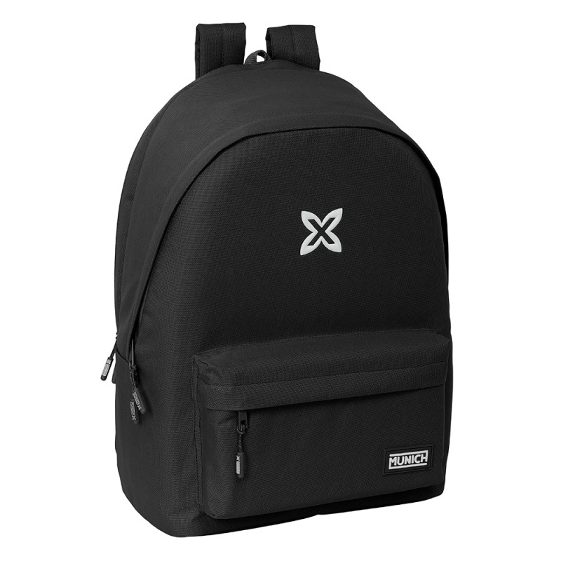 Mochila Doble Para Portatil 15,6"+Usb Munich Basicos "Negro"