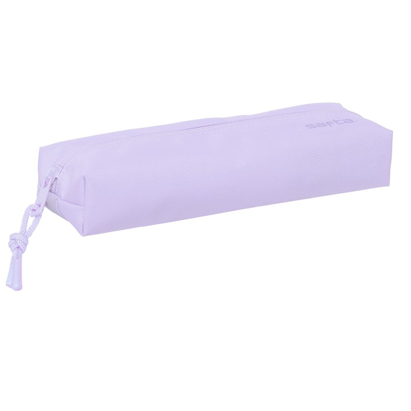 Estuche Rectangular C/Goma Elast. 22Cm Safta "Light Purple"