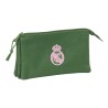 Estuche Triple Real Madrid Chica Caqui